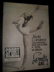 Revista sport, 1976, Nadia Comaneci foto