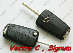 Cheie briceag noua completa OEM Opel Vectra C si Signum 3 Butoane lama HU100 - ORIGINALA OPEL foto