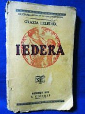 Carte veche- Iedera-Grazia Deledda-1928. foto