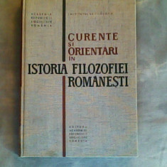 Curente si orientari in istoria filozofiei romanesti-Nicolae Gogoneata...