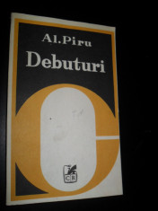 AL. PIRU - DEBUTURI (1981) [Mircea Horia Simionescu / Radu Petrescu / Costache Olareanu / Alex. Stefanescu etc.) foto