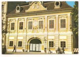 Carte postala(ilustrata)-TIRGU MURES-Muzeul judetean, Circulata, Printata