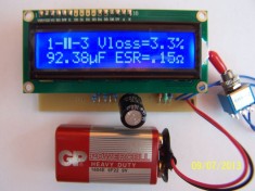 Tester Componente ESR RLC metru tranzistoare,rezistente,diode,condensatori,inductante foto