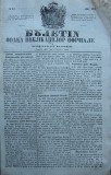 Cumpara ieftin Buletin , foaia public. oficiale in Principatul Moldovei , Iasi , nr. 61 / 1854