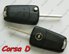 Cheie briceag noua completa OEM Opel Corsa D 2 Butoane lama HU100 - ORIGINALA OPEL foto