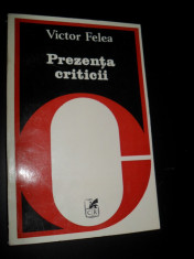 Cartea Romaneasca, Prezenta Criticii , Victor Felea foto