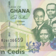 Bancnota Ghana 10 Cedi 2007 - P39 UNC