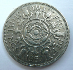 (M113) Florin (Two Shillings) UK 1967 foto