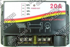 Regulator solar. Controler solar. Regulator de incarcare panouri solare - 20A foto