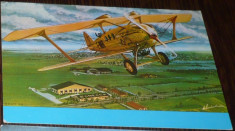 ROMANIA - AVIATIE. AVION SPAD 33/46. ILUSTRATA COLOR MNH (V9) foto