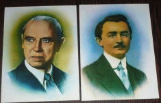 ROMANIA - PERSONALITATI. C-TIN PARHON, G. CONSTANTINESCU. 2 ILUSTRATE MNH (V7) foto