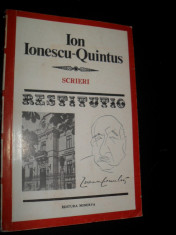 Ion Ionescu-Quitus-SCRIERI foto
