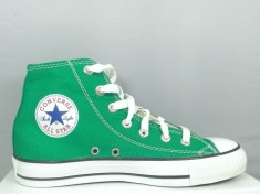 Tenisi unisex Converse Chuck Taylor green hi Canvas (tenesi conversi bascheti verzi gheata dama barbat) rosu verde albastru negru crem gri bleomaren foto