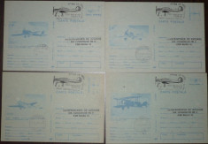 AVIATIE. AVIOANE DE EPOCA. 4 CARTI POSTALE MNH (PA40) foto