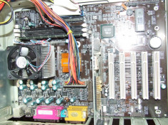 kit placa baza socket 462 (A) ECS K7VZA, procesor Amd + 256 MB ram + placa video+placa retea foto