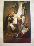Carte postala cu tematica religioasa : Coborarea de pe cruce - Germania - Tipografia E.G.M.S. - 1939 - scrisa necirculata