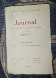 Edmond et Jules de Goncourt JOURNAL Memoires de la vie litteraire vol. 4