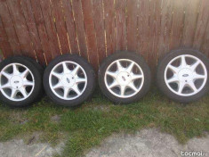 Set 4 roti jante aluminiu aliaj originale Ford Escort RS 7 SPOKE cu anvelope de vara Vredestein Sportrack 195/50/15, janta e de 6J et 40 4x108 R15 foto