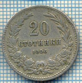 1377 MONEDA - BULGARIA - 20 STOTINKI -anul 1906 -starea care se vede foto