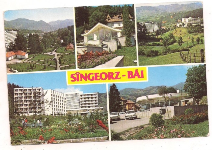 carte postala(ilustrata)-SINGEORZ BAI-colaj