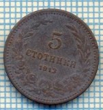 1389 MONEDA - BULGARIA - 5 STOTINKI -anul 1913 -starea care se vede