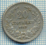 1373 MONEDA - BULGARIA - 20 STOTINKI -anul 1912 -starea care se vede
