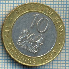 1443 MONEDA - KENYA - 10 SHILLINGS -anul 1995 -starea care se vede