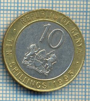 1443 MONEDA - KENYA - 10 SHILLINGS -anul 1995 -starea care se vede