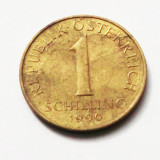 G2. AUSTRIA 1 SCHILLING 1990 4.2 g., Aluminum-Bronze, 22.5 mm **