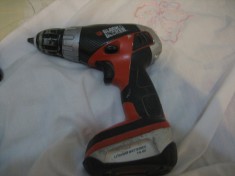 Bormasina autofiletanta Black Decker model CP14 LN cu Li-ion la 14.4 V originala foto