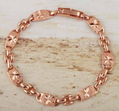 Bratara Barbati/unisex dublu placat Aur 18k, cod 160421 foto