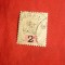 Timbru 2C supratipar pe 8C Sarawak colonie engleza1889 ,stamp.