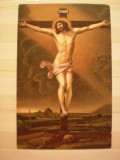 Carte postala cu tematica religioasa : Isus pe cruce - Germania - tipografia Stengel &amp;amp;amp;Co - Dresda - 1939 - scrisa necirculata