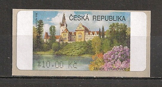 Cehia.2008 Timbre de automat:Castelul Pruhonice SC.305 Cehia.2008 Timbre de automat:Castelul Pruhonice SC.305