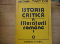 Nicolae Manolescvu-istoria critica a literaturii romane foto