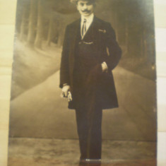 Fotografie tip carte postala - Gh. Ionescu - 1914 - Studioul W. Oppelt - B.dul Elisabeta 4 - Bucuresti