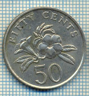 1502 MONEDA - SINGAPORE - 50 CENTS -anul 1988 -starea care se vede foto