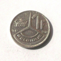 G2. BELGIA 1 FRANC 1990 - BELGIQUE - BAUDOUIN I **