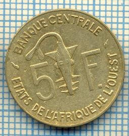 1484 MONEDA -STATELE AFRICII DE VEST(WEST AFRICAN STATES) - 5 FRANCS -anul 1992 -starea care se vede