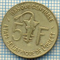 1483 MONEDA -STATELE AFRICII DE VEST(WEST AFRICAN STATES) - 5 FRANCS -anul 1992 -starea care se vede