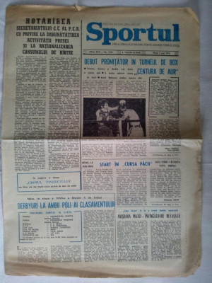 Ziarul Sportul Nr. 7759 / 7 mai 1974 - pag. 4 Nastase l-a invins pe Taylor, la Portland foto