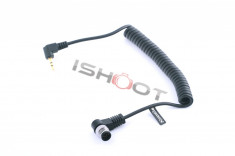 Cablu remote spiralat Commlite 1N compatibil MC-20 MC-22 MC-30 MC-36 pentru Nikon D3X D700 D300 D3 D200 D100 F6 F5 F100 N90 D2 D1 Fuji S3 S5 Pro foto