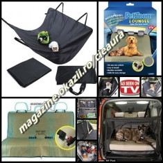 HUSA IMPERMEABILA LAVABILA PROTECTIE BANCHETA MASINA pentru CAINI PISICI ANIMALE de COMPANIE PET ZOOM LOUNGE AUTO PET SEAT COVER AS SEEN ON TV foto