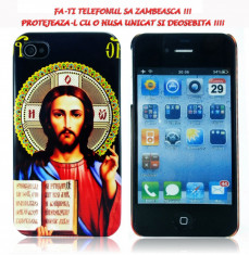 HUSA IPHONE 4 4S HARD CASE ICOANA IISUS HRISTOS PERSONALIZATA LIVRARE GRATUITA foto