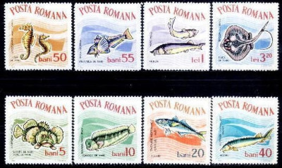 C2064 - Romania 1964 - Pesti de acvariu,serie completa,neuzata,nedantelata foto