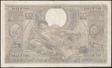 Belgia 100 franci 1938,18 cm x 11cm,100 roni,circulata,taxele postale zero,fotografia e de prezentare,detalii pe mesageria privata inainte de a licita, Europa