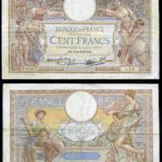 Franta 100 franci1939,18,50cm x 10cm,100roni,circulata,taxele postale zero,fotografia e de prezentare,detalii pe mesageria privata inainte de a licita