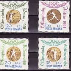 C2060 - Romania 1964 - Medalii olimpice,serie completa,neuzata