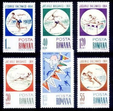 C2066 - Romania 1964 - Jocurile balcanice,serie completa,neuzata