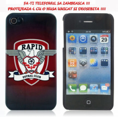 HUSA IPHONE 4 4S FC RAPID BUCURESTI HARD CASE PERSONALIZATA *** LIVRARE GRATUITA *** foto